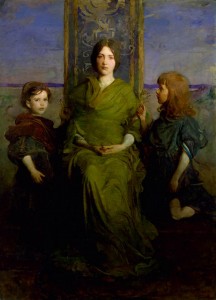 Virgin_Enthroned_1891_Abbott_Thayer