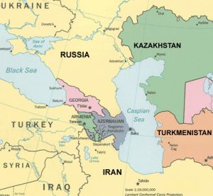 Political Boundaries SE Europe-Caspian-Black-Seas