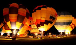 Hot air balloons at Waikato University
