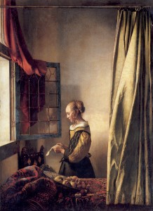 Johannes Vermeer, "Girl Reading a Letter by an Open Window"