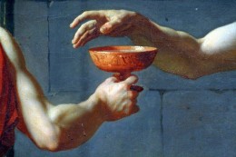 Jacque-Louis David, "The Death of Socrates," detail