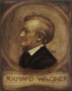 Richard Wagner, Gem. von Franz v.Stuck - Richard Wagner, Paint. by Franz v.Stuck -